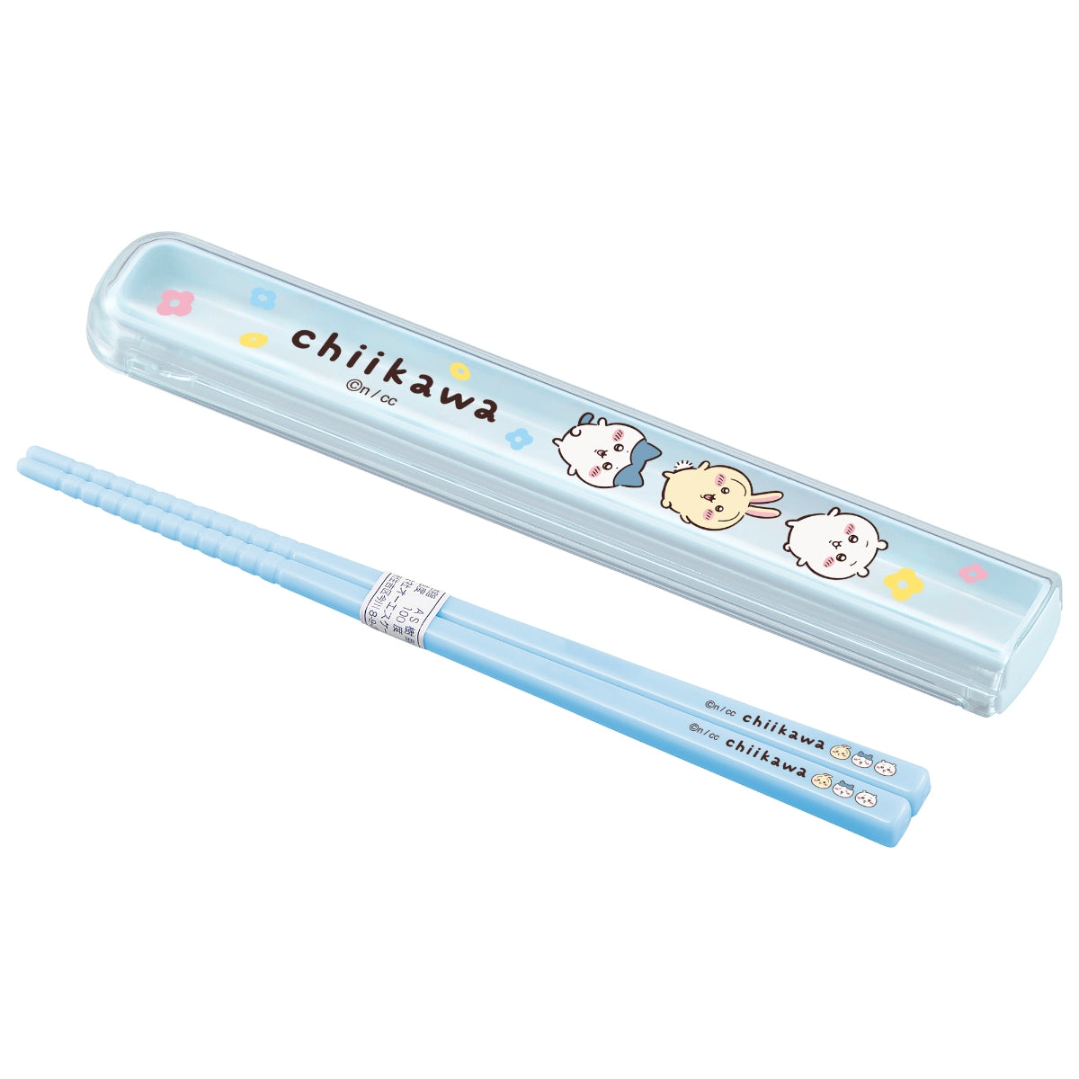 Chiikawa Anime "Chiikawa" Slide Lid Chopsticks Box Set (Flower)