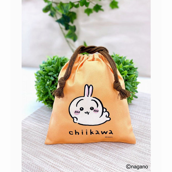 Chiikawa Usagi's Curry Cheese Nuts and Drawstring Bag (with Sticker) (Peace Usagi)