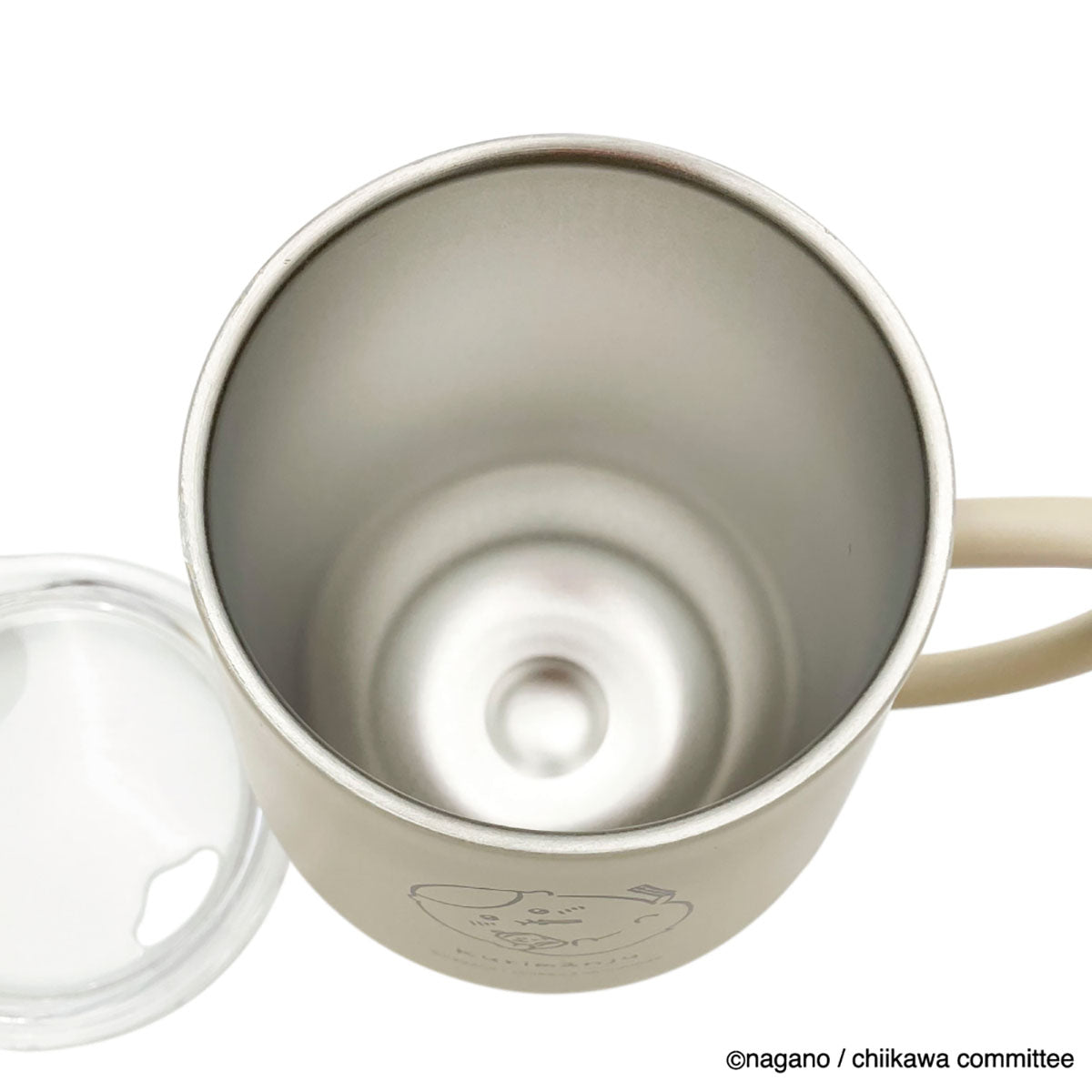 ちいかわ 蓋つきステンレスマグ(ごろん くりまんじゅう)