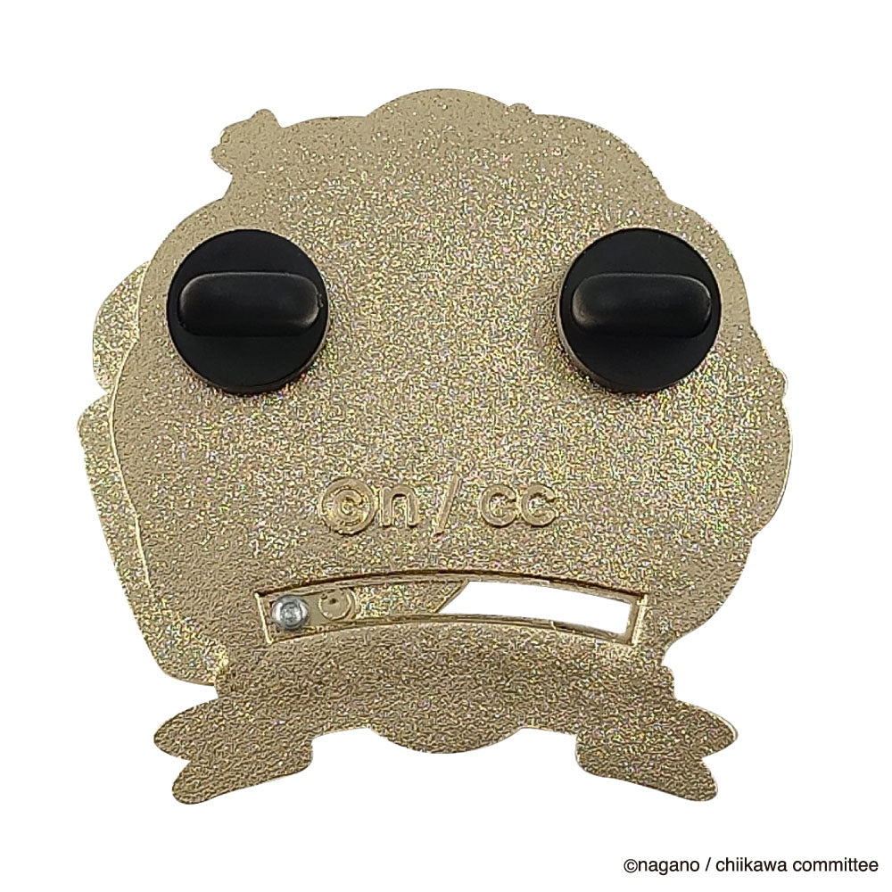 Chiikawa Large Gimmick Pin Badge (Kurimanju)