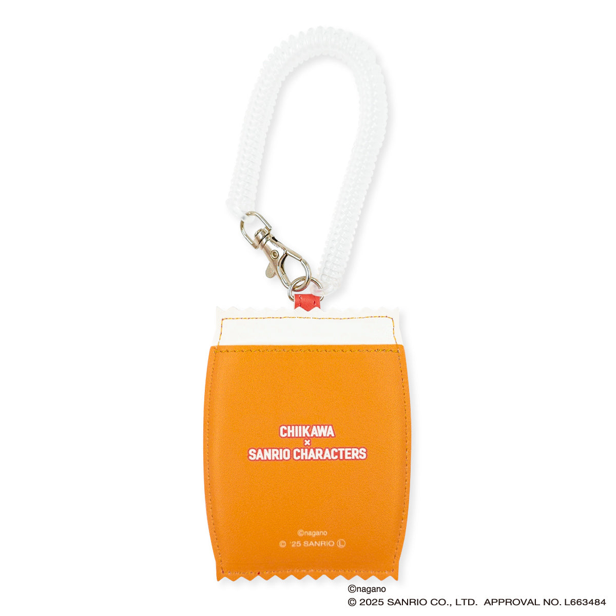 Chiikawa × Sanrio Characters Faux Die-cut Pass Case (Usagi & Pompompurin)