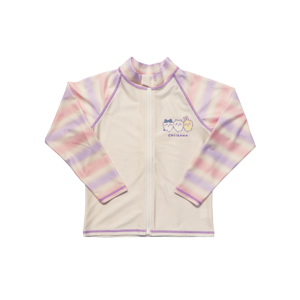 Chiikawa Anime "Chiikawa" Girl's Rash Guard S (120cm Purple)