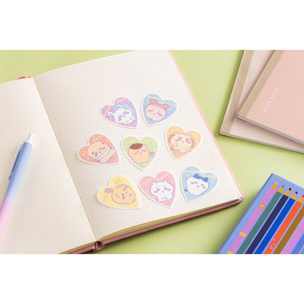 ちいかわ 東京みやげ ピリッと切り離せる!ステッカー(ハート)