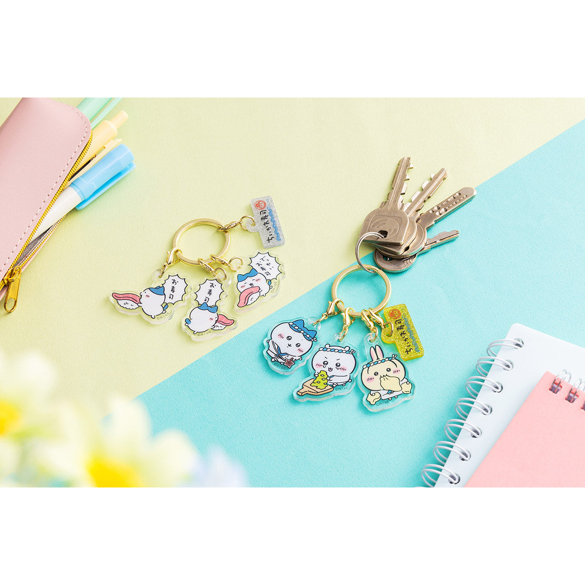 ちいかわ ちいかわ寿司 3連アクリルチャーム(お寿司屋さんなみんな)