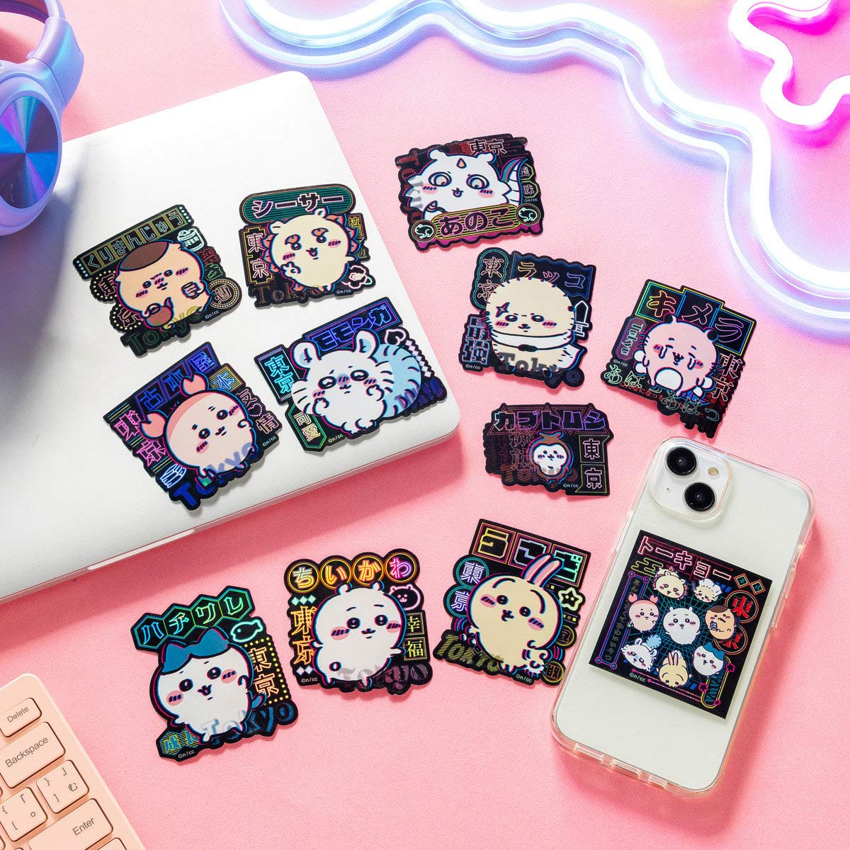 ちいかわ トーキョーちいかわ スマホに貼れるサイズのステッカー(キメラ)