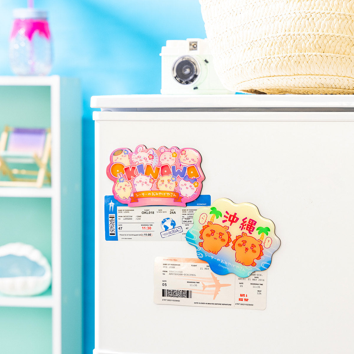 吉伊卡哇 狮萨纪念品店 纪念品磁贴 (OKINAWA)