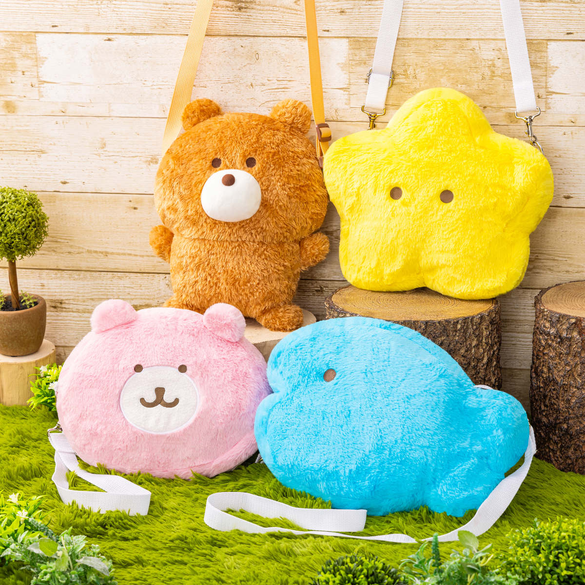 吉伊卡哇乐园 超大容量 吉伊卡哇的熊熊小挎包