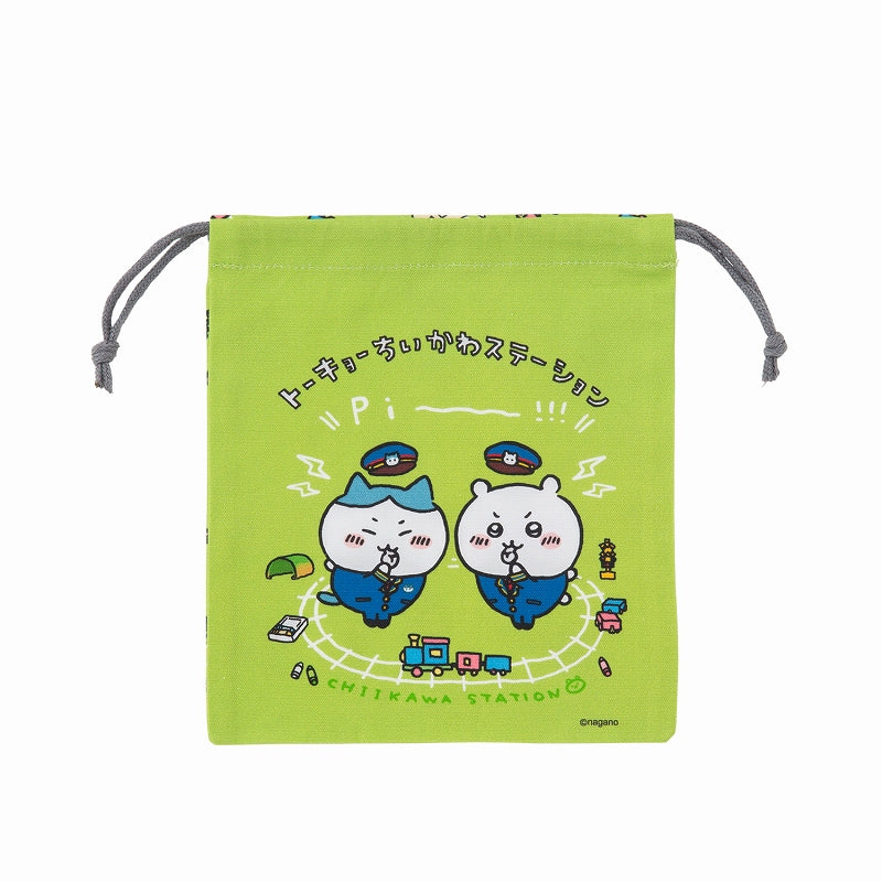 Chiikawa Station Drawstring Pouch