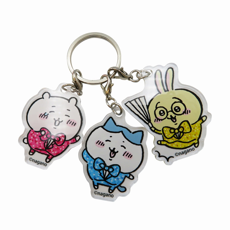 吉伊卡哇 三连亚克力钥匙扣 漫才哦 吉伊卡哇