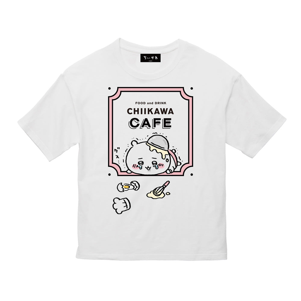 ちいかわ Cafe ビックTシャツ グス泣 ホワイト【１会計 各サイズ２点まで】