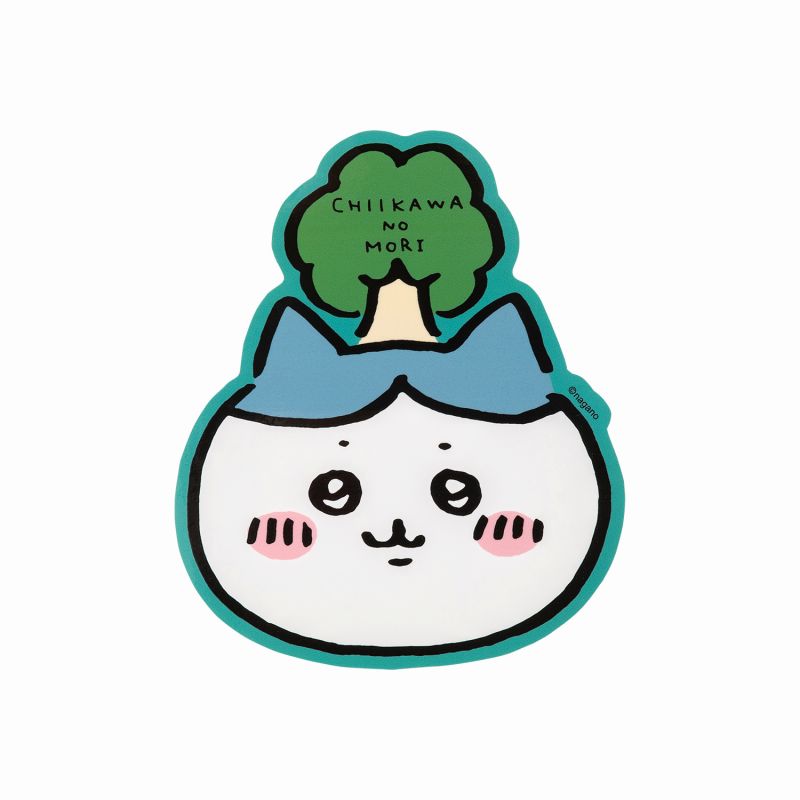 ちいかわ ゆるカットビッグステッカー（木のハチワレ） | ちいかわ