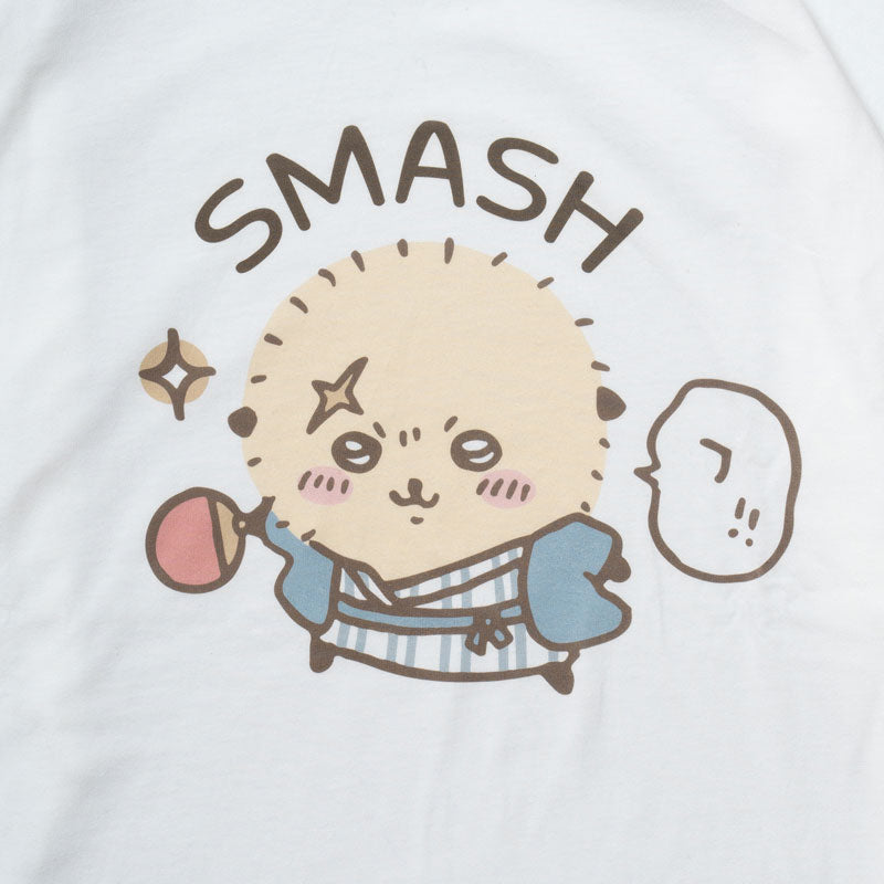 치이카와 관광 빅 실루엣 L/S T셔츠 스매시 (화이트)