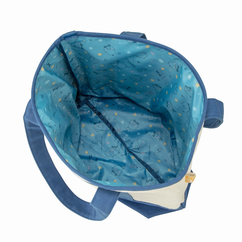 치이카와 자수 캔버스 토트백