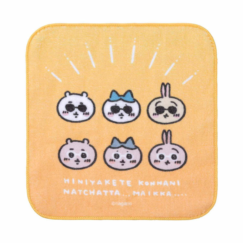 ちいかわ観光 ハンドタオル(サングラスなみんな)