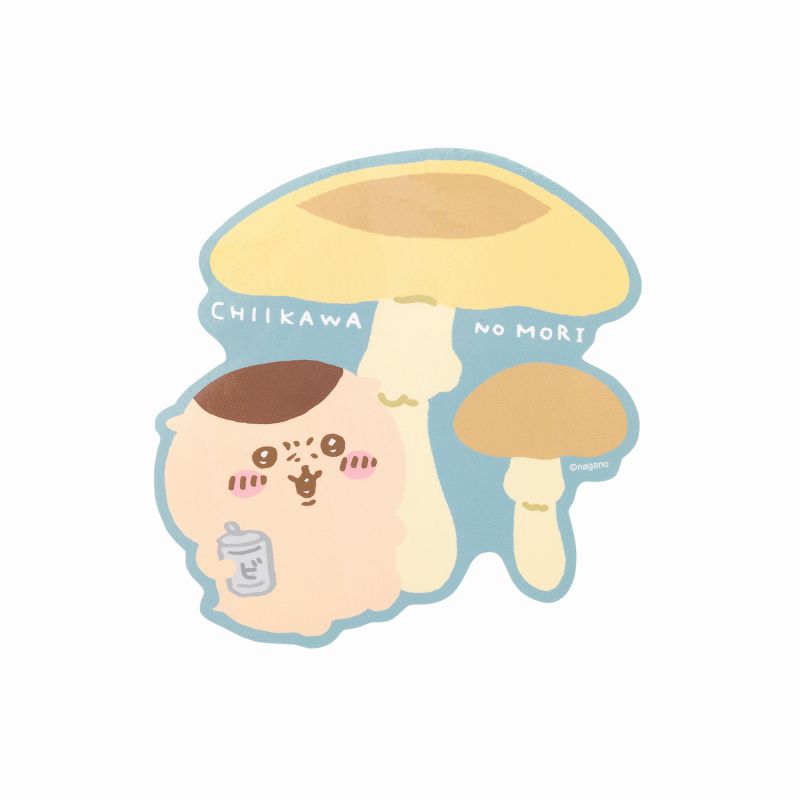 ちいかわ ゆるカットビッグステッカー (きのこくりまんじゅう)