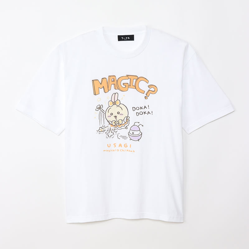 まじかるちいかわ ビッグTシャツ うさぎ MAGIC ホワイト Lサイズ