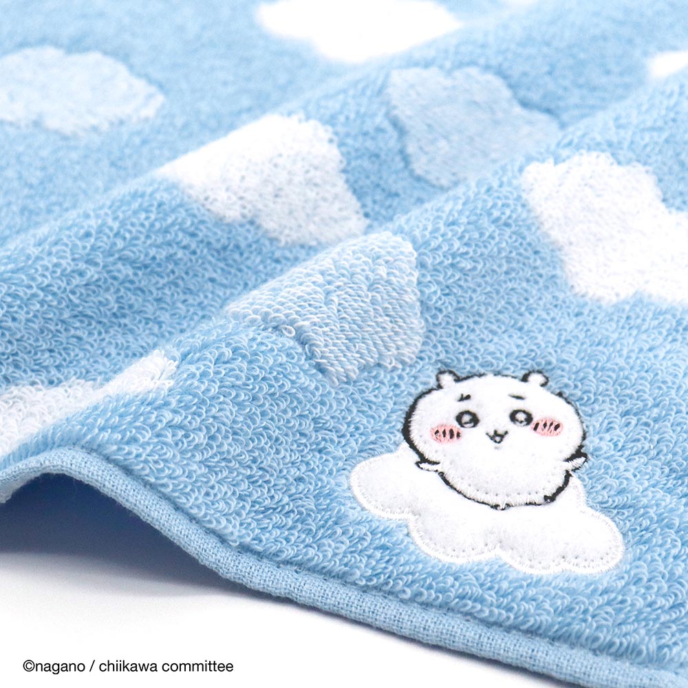 Chiikawa Towel Handkerchief (Cloud Blue)