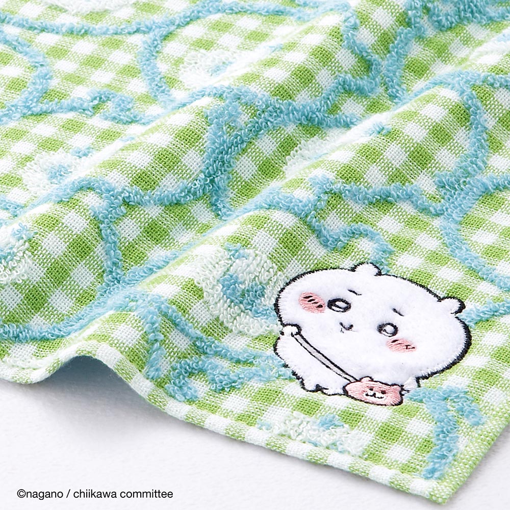 Chiikawa Towel Handkerchief (Pouch Green)