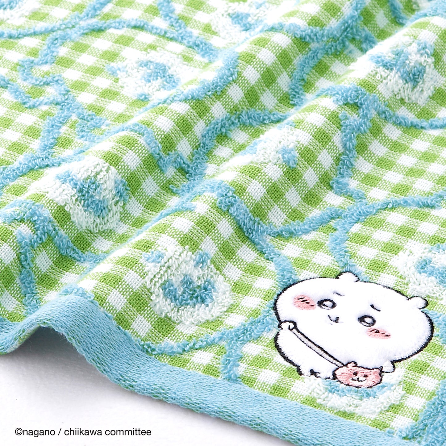 Chiikawa Face Towel (Pouch Green)