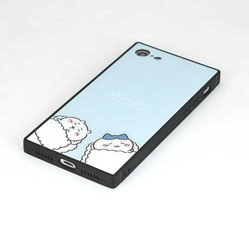 ちいかわ スクエアガラスケース(すやすや) iPhone SE(第3世代/第2世代)/8/7対応