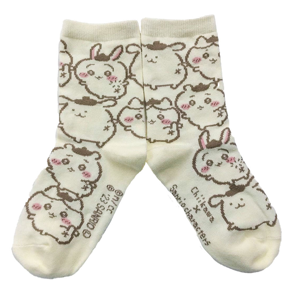 吉伊卡哇×三麗鷗角色 圓筒襪(布丁狗全圖案) 兒童款