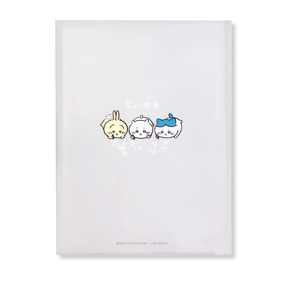 ちいかわ ダイカットカバー付き2Pクリアファイル(フェイス整列)