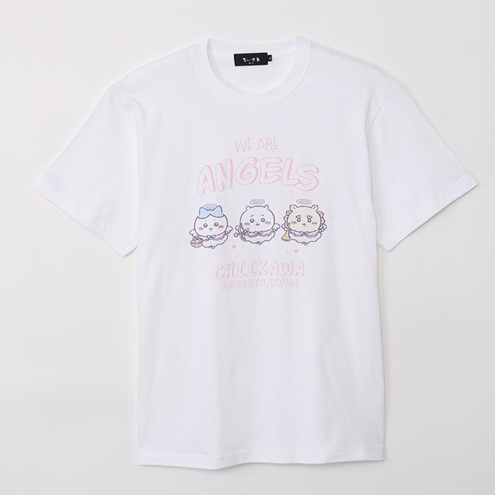 ちいかわ てんし♡あくま Tシャツ（WE ARE ANGELS ホワイト）