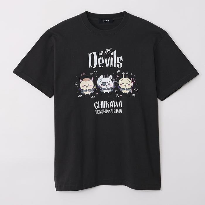 ちいかわ てんし♡あくま Tシャツ（WE ARE DEVILS スミ）