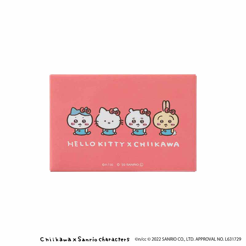 吉伊卡哇×三麗鷗角色 方形磁鐵(HELLO KITTY×吉伊卡哇)