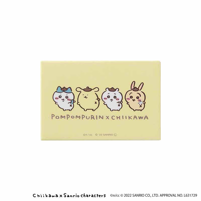 Chiikawa × Sanrio Characters Square Magnet (Pom Pom Purin × Chiikawa)