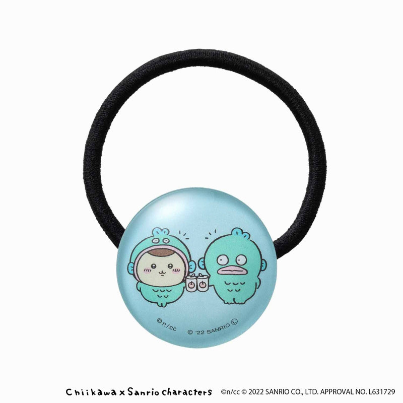 吉伊卡哇×三麗鷗角色 玻璃髮圈(栗子饅頭・半魚丼)