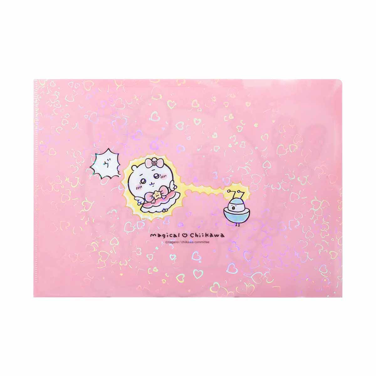 매지컬 치이카와 홀로그램 A4 클리어 파일 (제공 무차우마 제과)