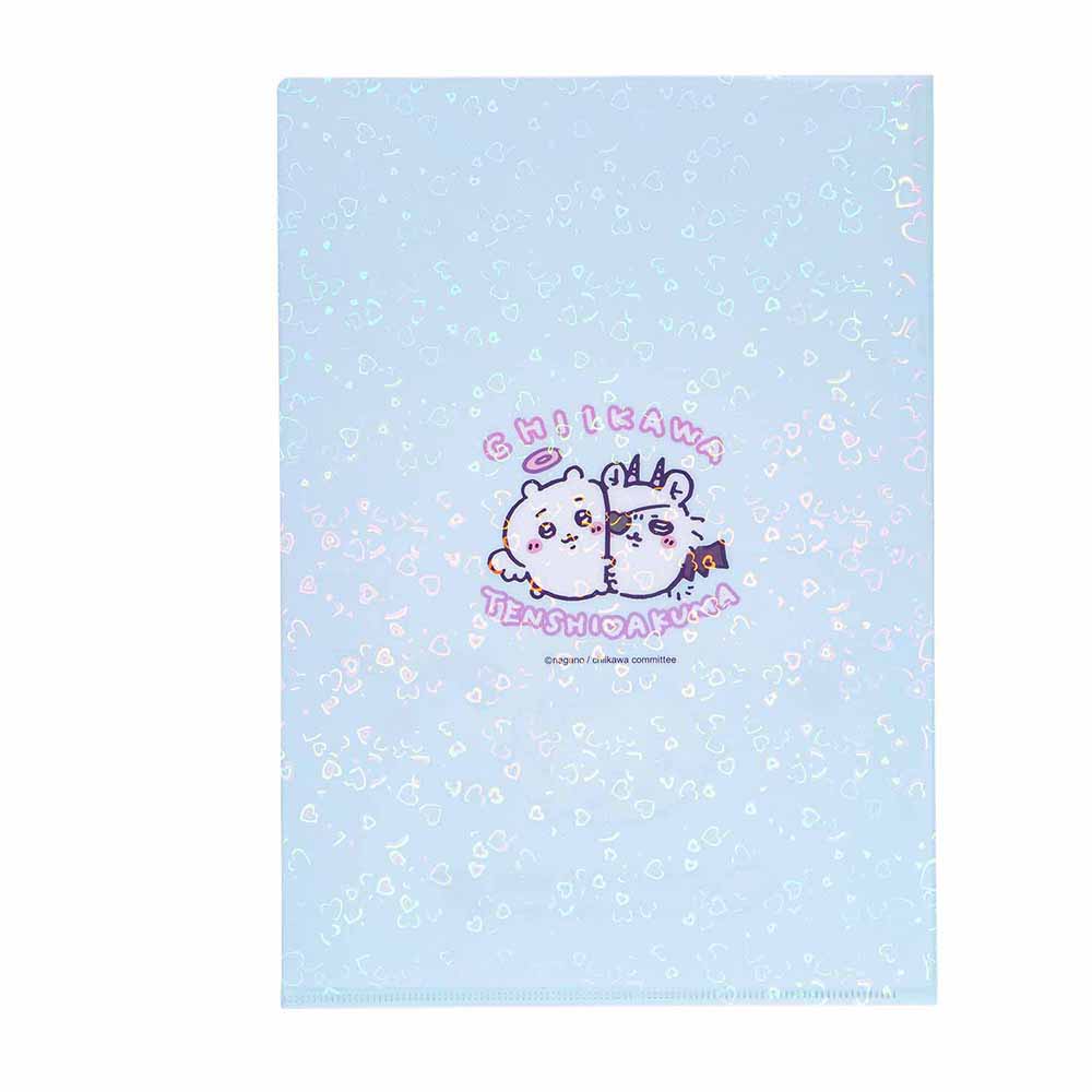 Chiikawa Angel & Demon Hologram A4 Clear File ("Love," right...)