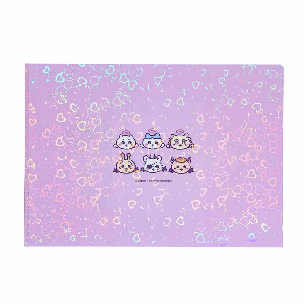 吉伊卡哇 天使?恶魔 镭射A4透明文件夹(心形)