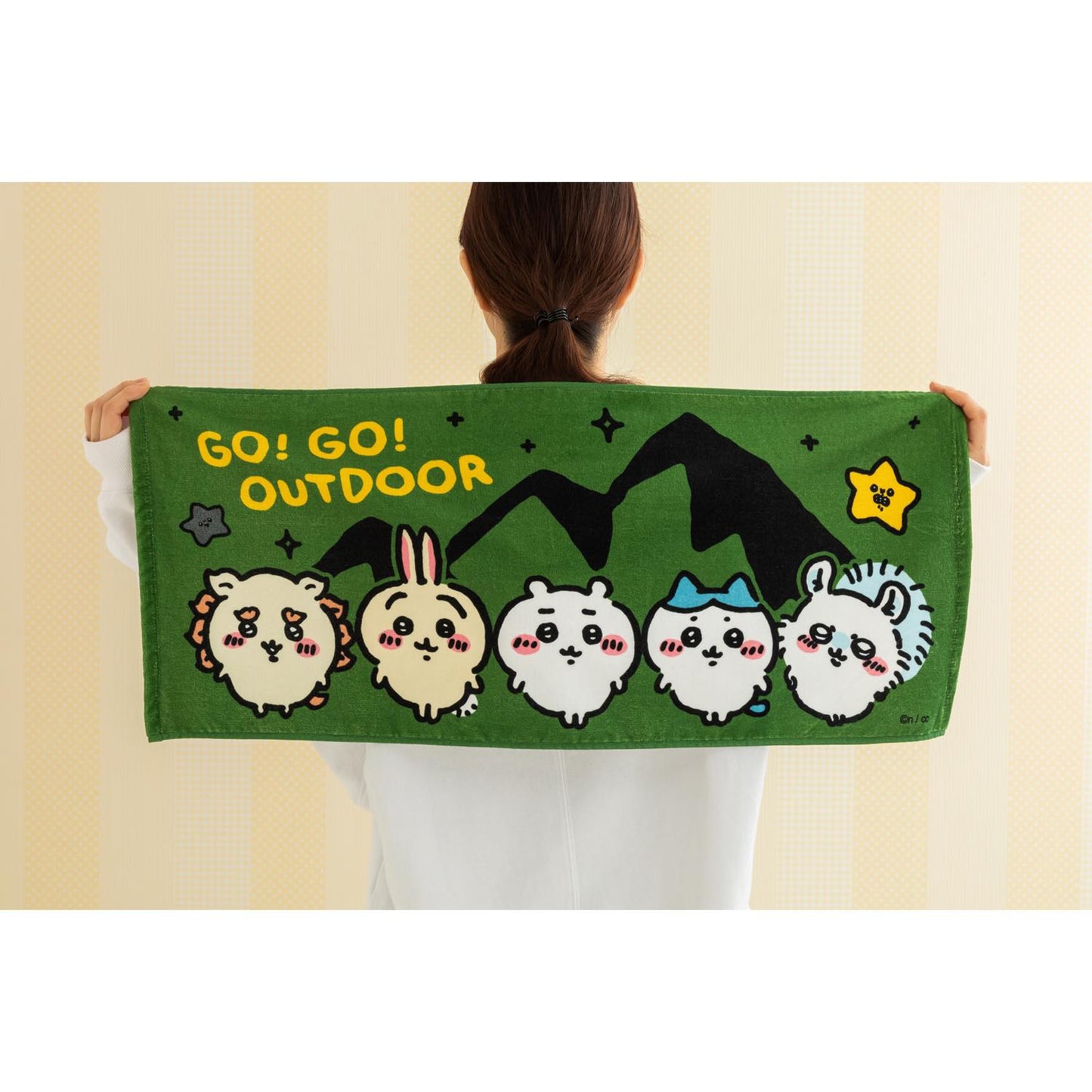 ちいかわ キャンプへGO! フェイスタオル