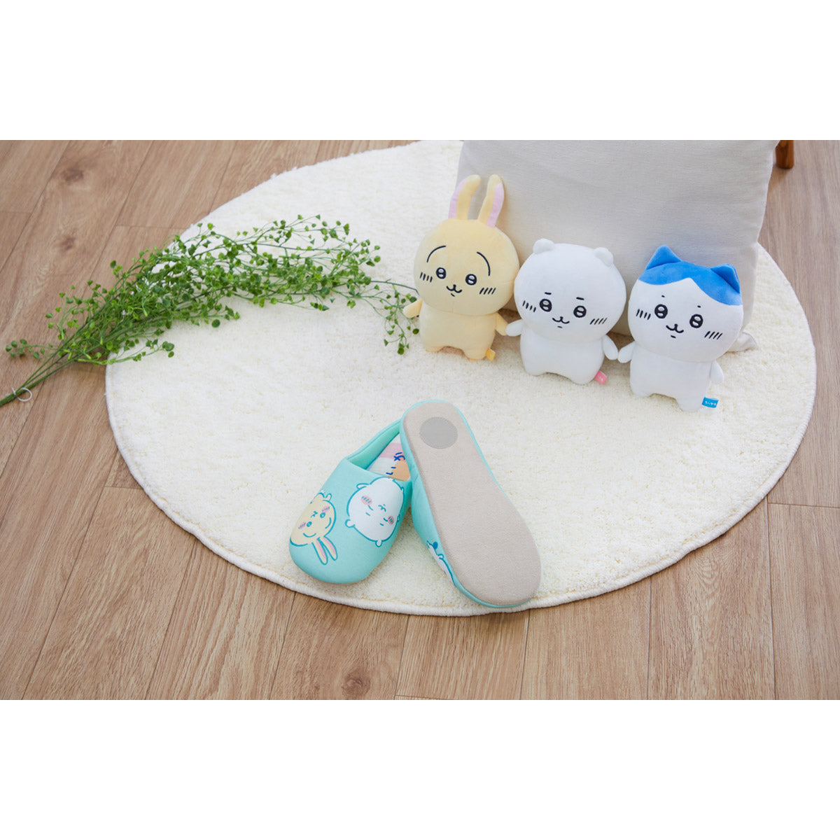 치이카와 체크 룸 슈즈 GR