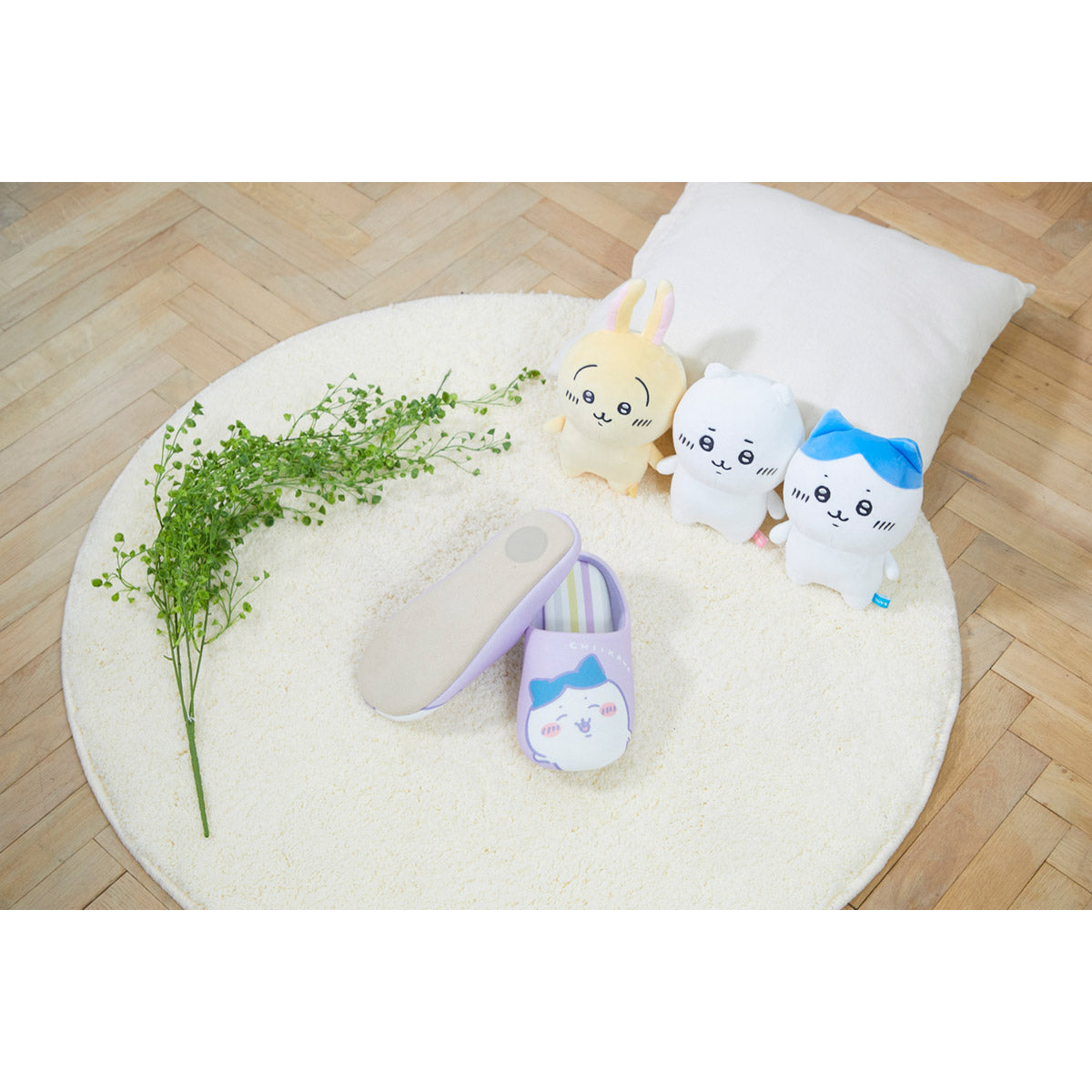 치이카와 스트라이프 룸 슈즈 PU