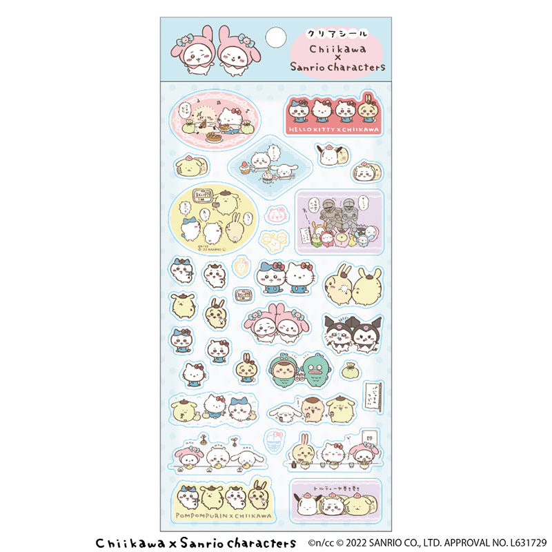 ちいかわ×サンリオキャラクターズ クリアシール