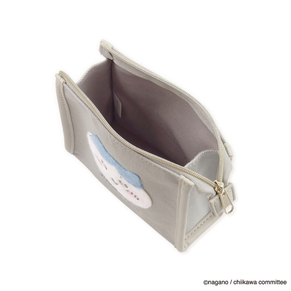 ちいかわ ふわふわワッペン ミニポーチ(ハチワレ)