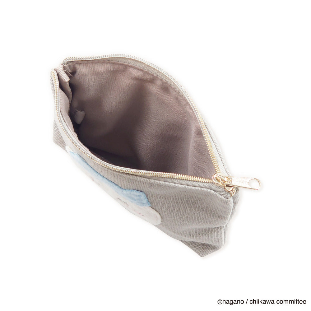 ちいかわ ふわふわワッペン ティッシュポーチ(ハチワレ)