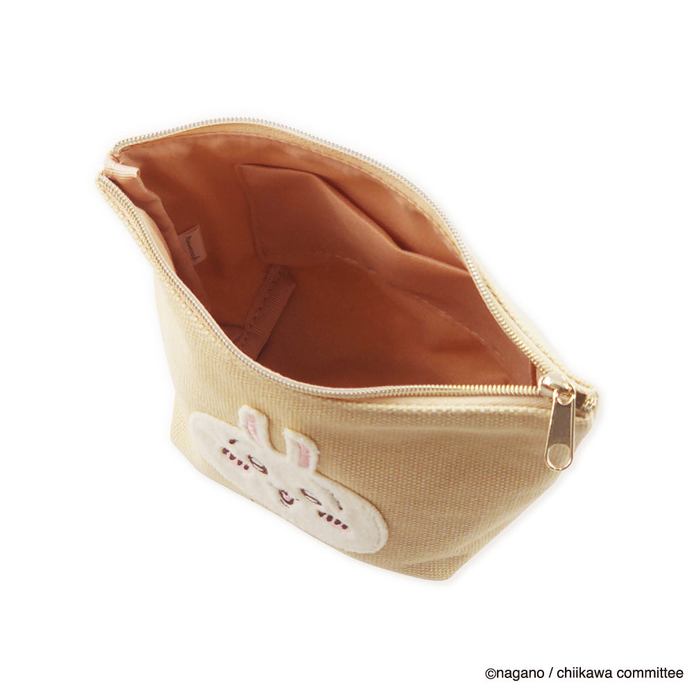 ちいかわ ふわふわワッペン 舟型ポーチ(うさぎ)