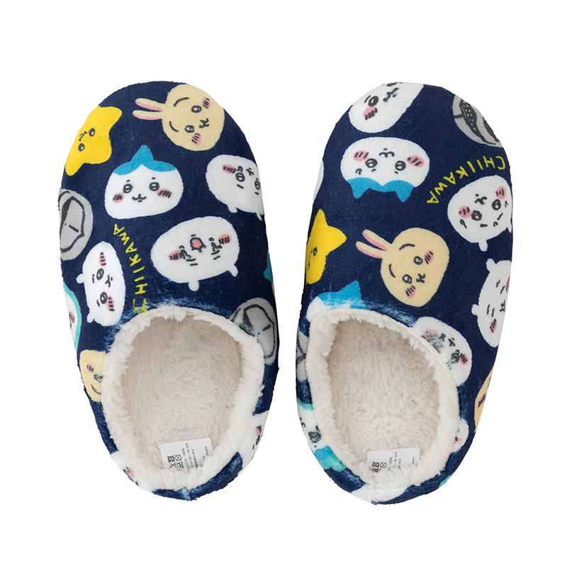 치이카와 따뜻한 실내화 (네이비)