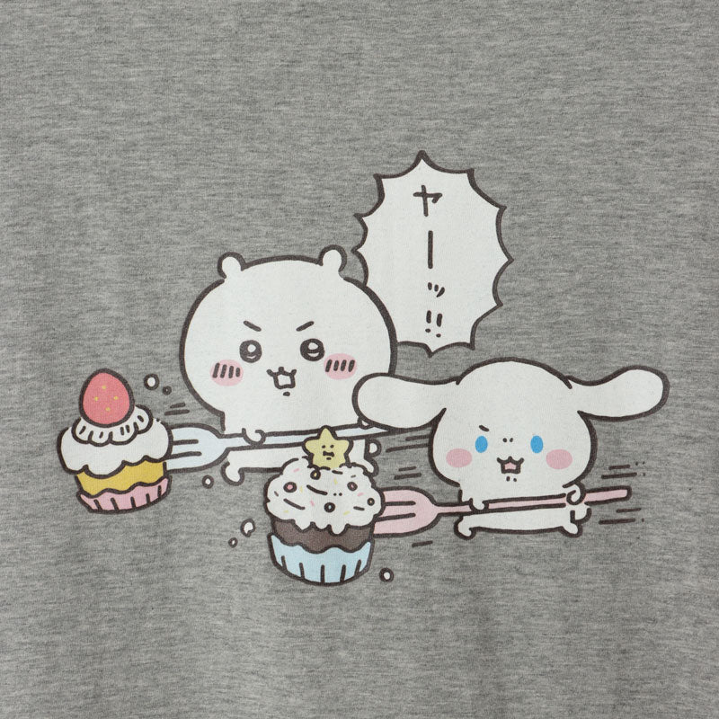 吉伊卡哇×三麗鷗角色 寬鬆洋裝 吉伊卡哇×CINNAMOROLL 灰色 FREE