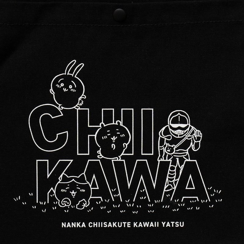 ちいかわ キャンバス サコッシュ 集合(ブラック)