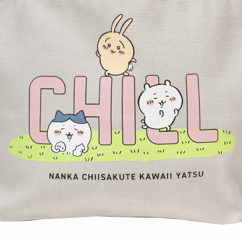 ちいかわ ランチトートバック CHILL(ライトグレー)