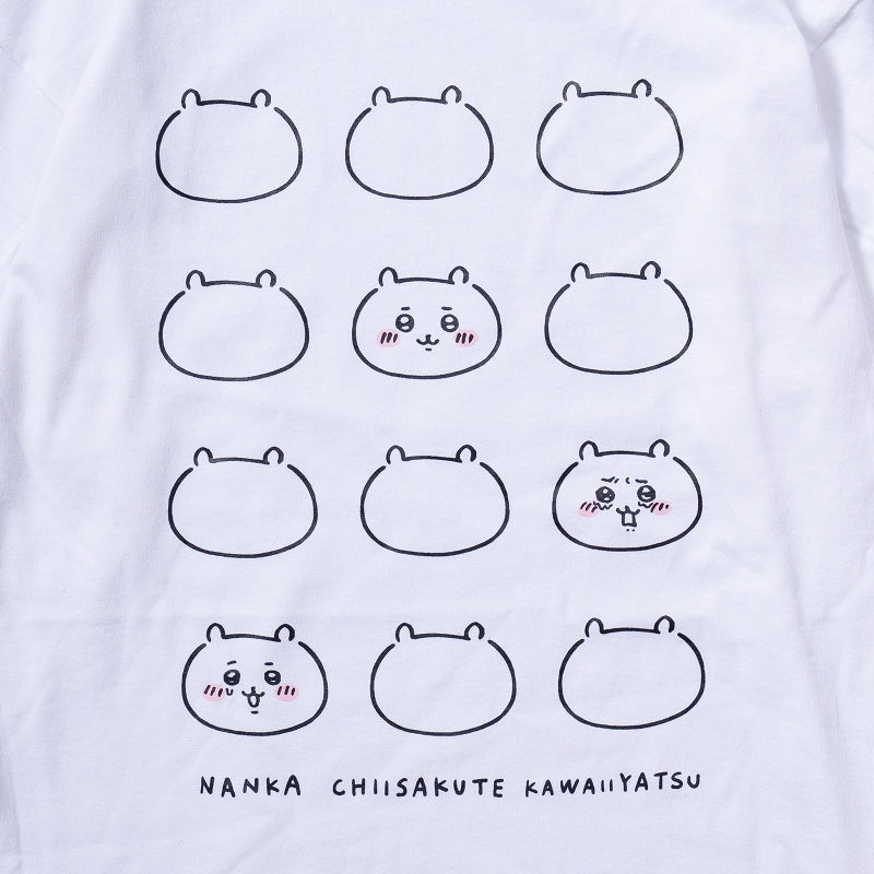 Chiikawa FACE L/S T-Shirt White