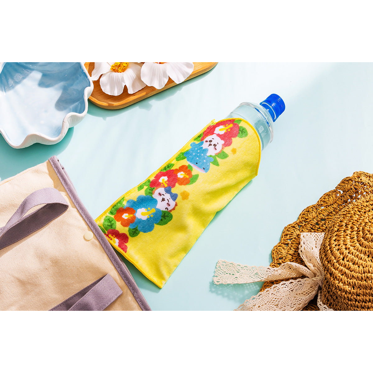 ちいかわ シーサーのおみやげやさん 吸水ボトルタオル