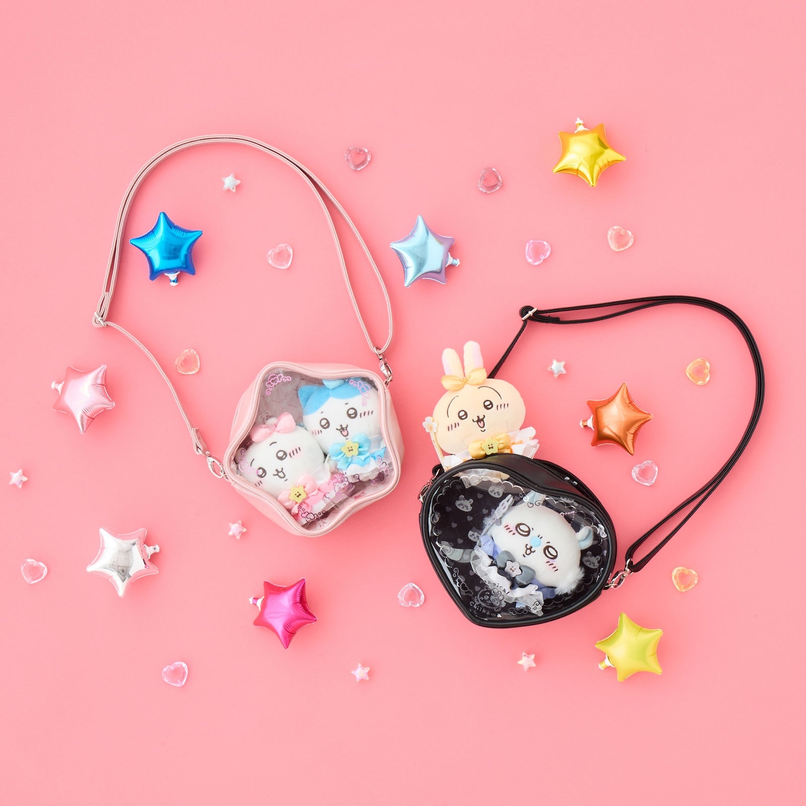 ちいかわ まじかるちいかわ ショルダーバッグ ハート ブラック | ちい