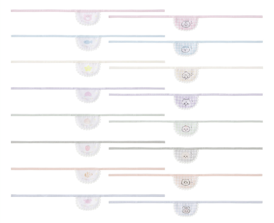 吉伊卡哇 Chiikawa Baby 迷你围嘴盲盒 (全8种)