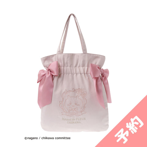 pre-order】Chiikawa Maison de Fleur embroidery double ribbon toteBag（C |  ちいかわマーケット